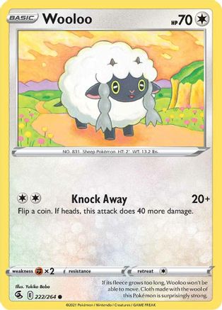 Wooloo (222/264) [SWSH: Fusion Strike] Pokemon Single Pokémon