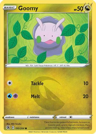 Goomy (195/264) Reverse Holofoil [SWSH: Fusion Strike] Pokemon Single Pokémon