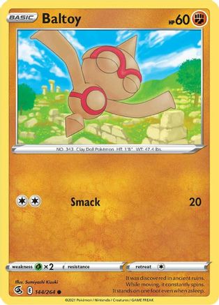 Baltoy (144/264) [SWSH: Fusion Strike] Pokemon Single Pokémon