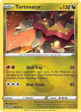 Turtonator (198/264) [SWSH: Fusion Strike] Pokemon Single Pokémon