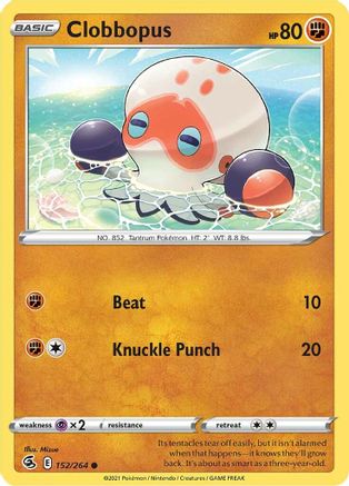 Clobbopus (152/264) [SWSH: Fusion Strike] Pokemon Single Pokémon