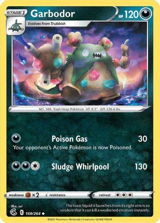 Garbodor (169/264) [SWSH: Fusion Strike] Pokemon Single Pokémon
