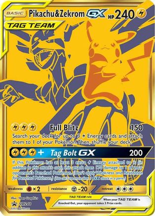 Pikachu & Zekrom GX SM248/248 Holofoil [SM: Black Star Promos] Pokemon Single Pokémon