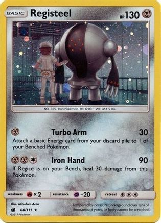 Registeel - 68/111 (Cosmos Holo) () Holofoil [SM: Black Star Promos] Pokemon Single Pokémon