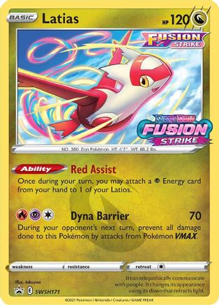 Latias - SWSH171 (Prerelease) (SWSH171/307) Holofoil [Promos: SWSH Promo Cards] Pokemon Single Pokémon