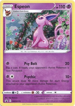Espeon - SWSH174 (SWSH174/307) Holofoil [Promos: SWSH Promo Cards] Pokemon Single Pokémon