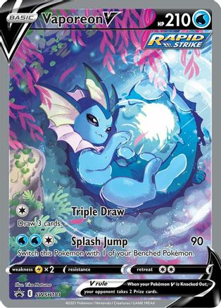 Vaporeon V - SWSH181 (SWSH181/307) - [Promos: SWSH Promo Cards] Holofoil Pokemon Single Pokémon