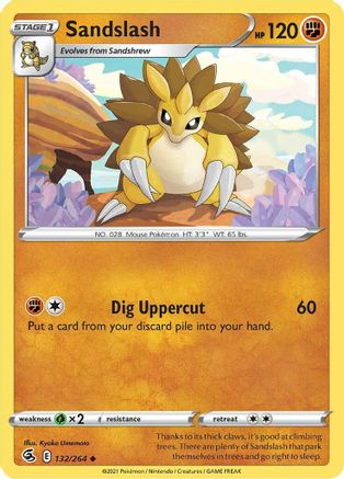 Sandslash (132/264) [SWSH: Fusion Strike] Pokemon Single Pokémon