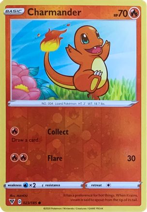 Charmander - 023/185 (Reverse Cosmos Holo) Reverse Holofoil [Misc: Cards & Products] Pokemon Single Pokémon