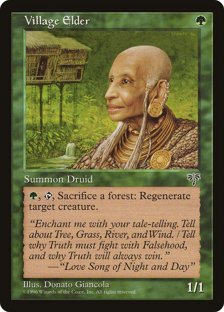 Village Elder (MIR-251) [Mirage] MTG Single Wizards of the Coast