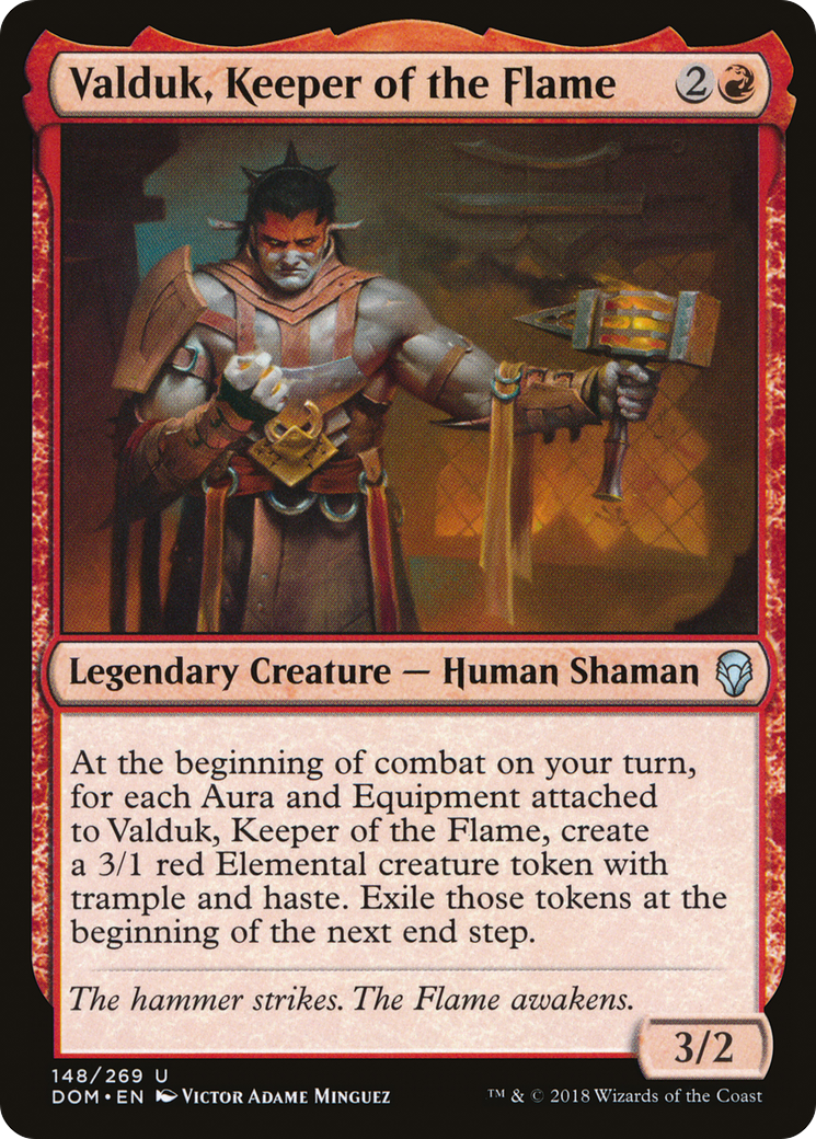 Valduk, Keeper of the Flame (DOM-148) [Dominaria] MTG Single Wizards of the Coast