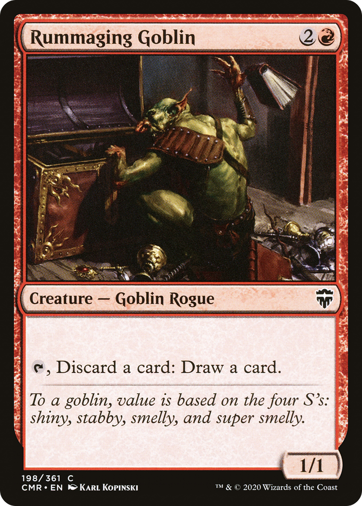 Rummaging Goblin (CMR-198) [Commander Legends] MTG Single Wizards of the Coast