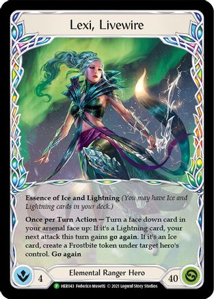 Lexi, Livewire [HER043] (Promo)  Cold Foil Flesh And Blood Single Flesh And Blood   