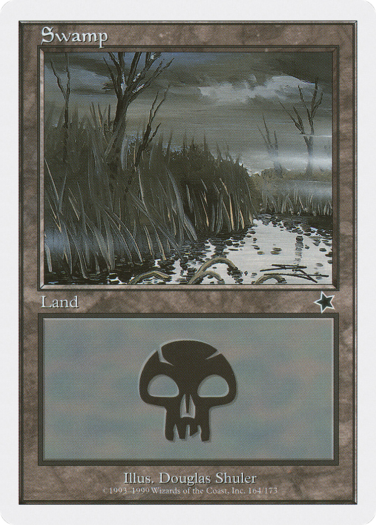 Swamp (164) (S99-164) [Misc] Starter 1999 MTG Single Wizards of the Coast
