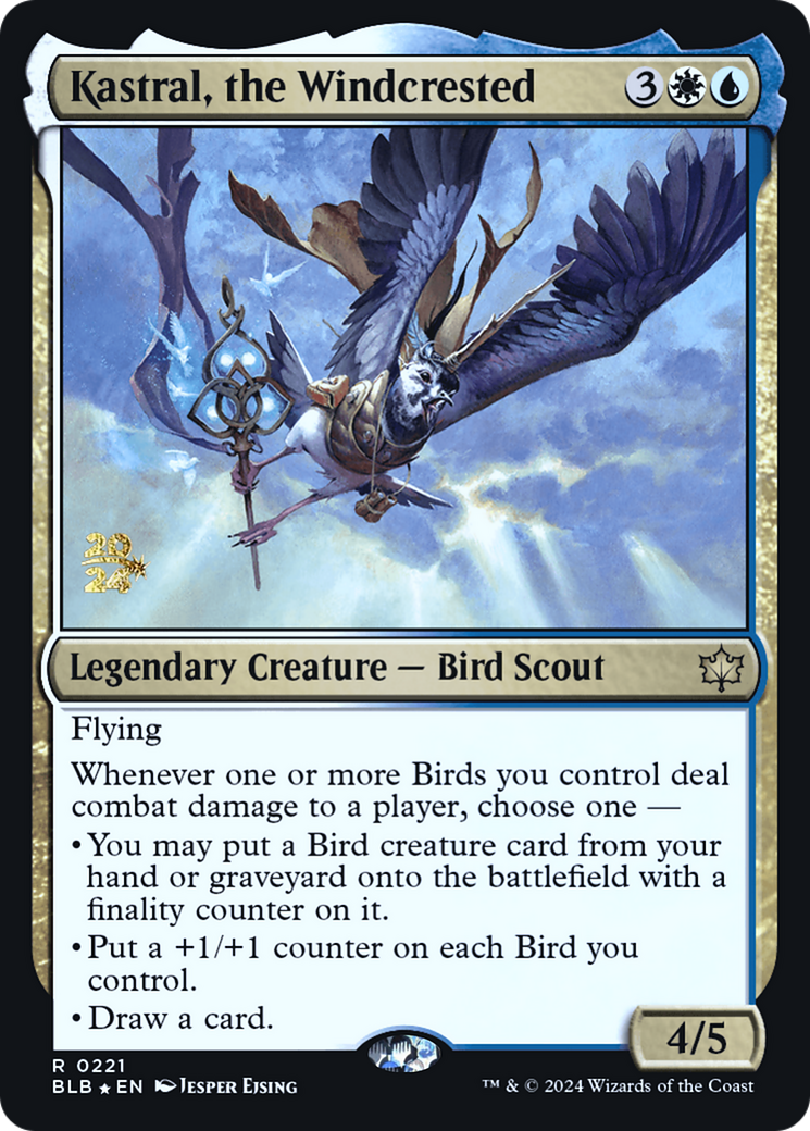 Kastral, the Windcrested (PRE-221) [Bloomburrow Promos] Foil MTG Single Wizards of the Coast