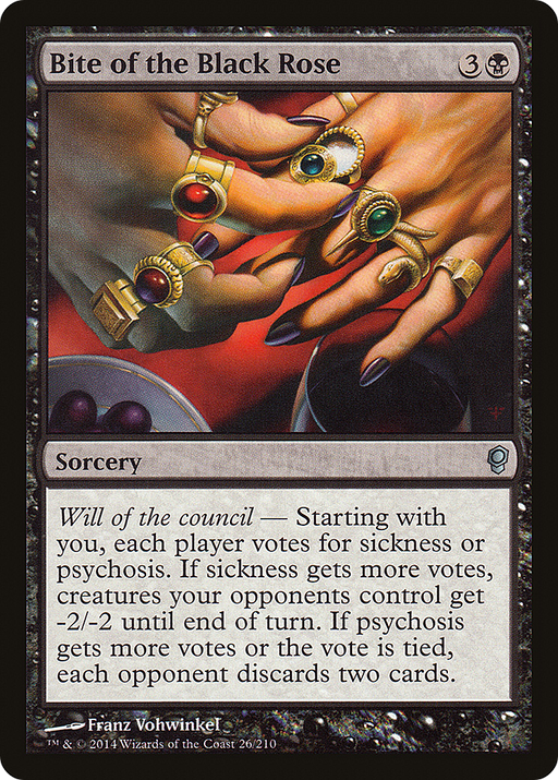 Bite of the Black Rose (CNS-026) [Conspiracy] Foil MTG Single Wizards of the Coast