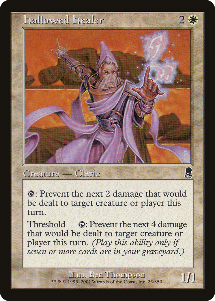 Hallowed Healer (ODY-025) [Odyssey] MTG Single Wizards of the Coast