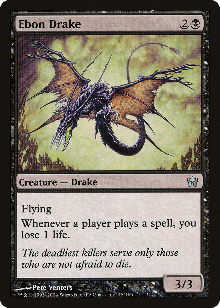 Ebon Drake (5DN-048) [Fifth Dawn] MTG Single Wizards of the Coast