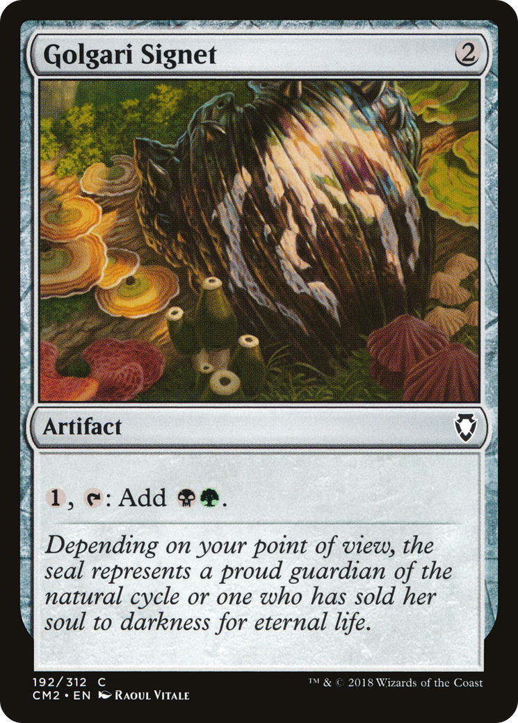 Golgari Signet (192) (CM2-192) [Commander Anthology Volume II] MTG Single Wizards of the Coast