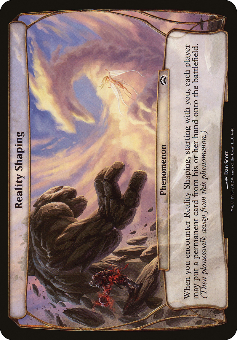 Reality Shaping (Planechase 2012) (OVER-006) [Oversized] Planechase 2012 Planes MTG Single Wizards of the Coast