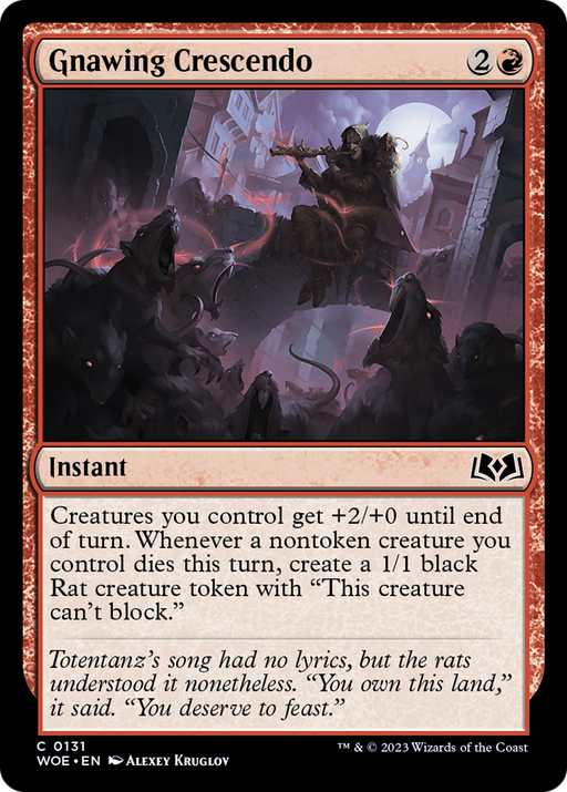 Gnawing Crescendo (WOE-131) [Wilds of Eldraine] Foil MTG Single Wizards of the Coast