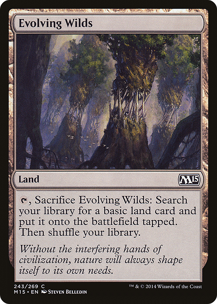 Evolving Wilds (M15-243) [Magic 2015] MTG Single Wizards of the Coast