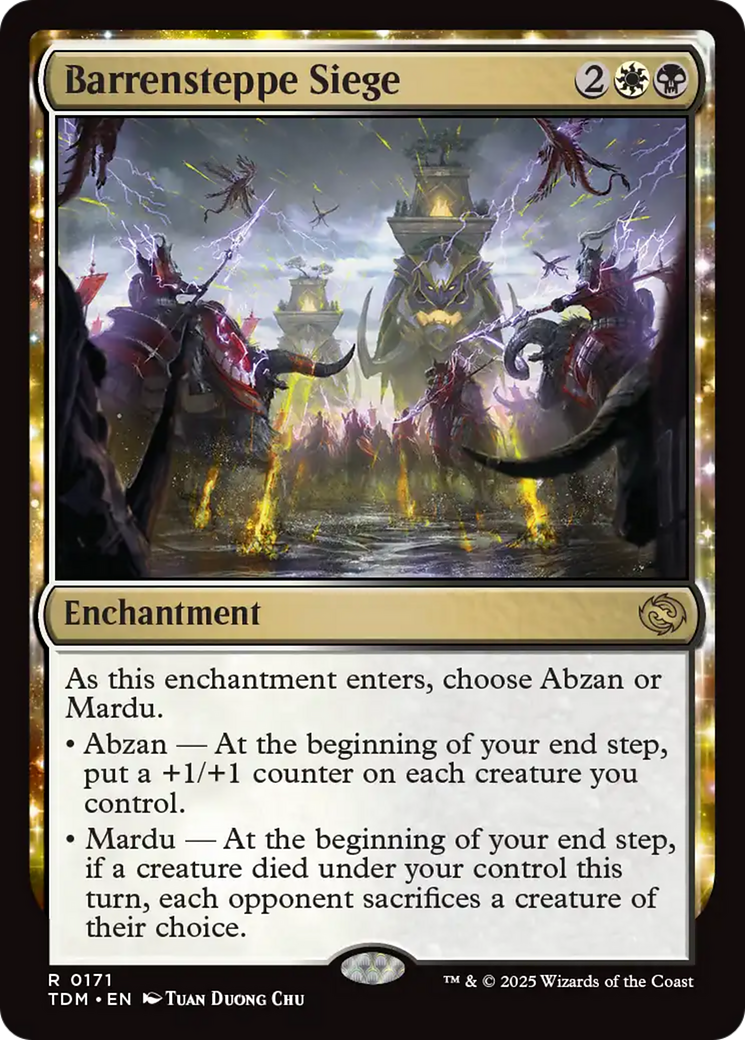 Barrensteppe Siege (TDM-171) [Tarkir: Dragonstorm] Foil MTG Single Wizards of the Coast