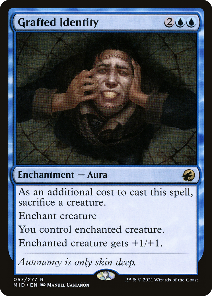 Grafted Identity (MID-057) [Innistrad: Midnight Hunt] MTG Single Wizards of the Coast