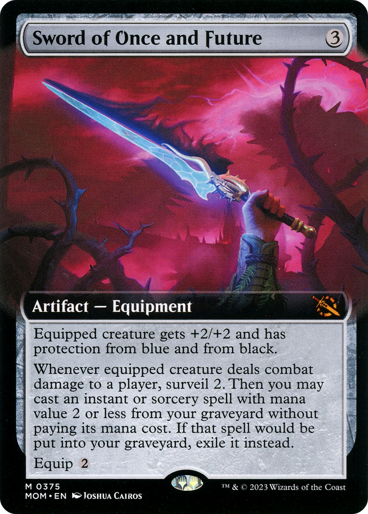 Sword of Once and Future (MOM-375) [March of the Machine] (Extended Art) MTG Single Wizards of the Coast