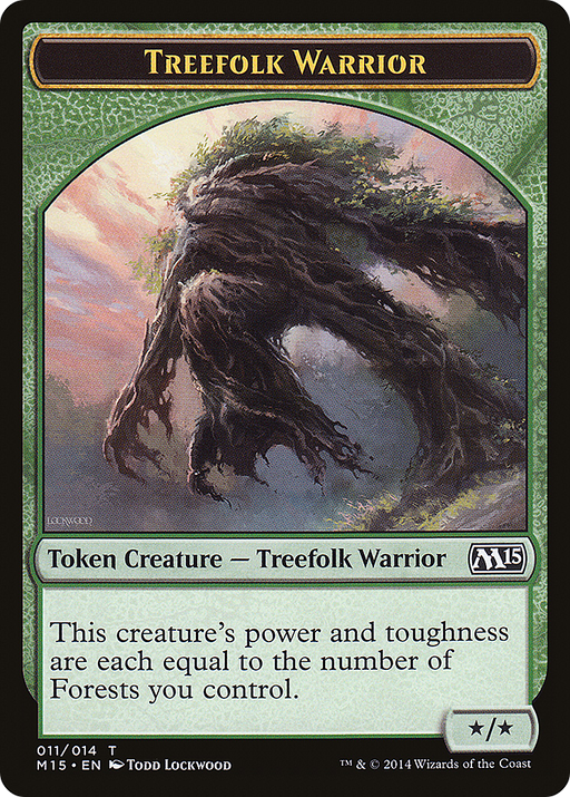 Treefolk Warrior Token (M15-011) [Tokens] Magic 2015 Tokens MTG Single Wizards of the Coast