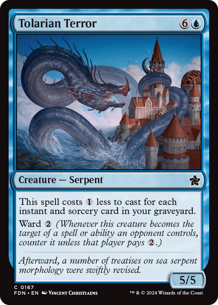 Tolarian Terror (FDN-167) [Foundations] Foil MTG Single Wizards of the Coast
