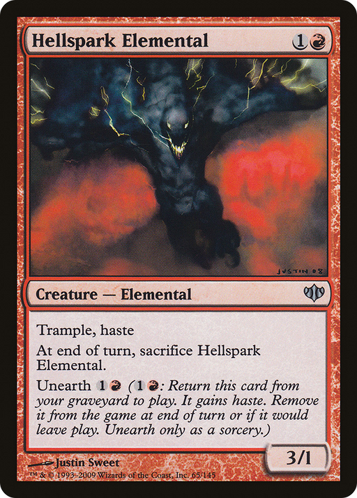 Hellspark Elemental (CON-065) [Conflux] Foil MTG Single Wizards of the Coast