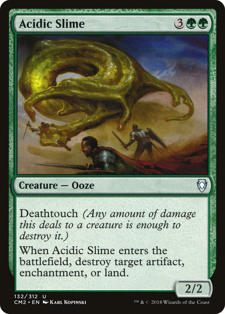 Acidic Slime (CM2-132) [Commander Anthology Volume II] MTG Single Wizards of the Coast