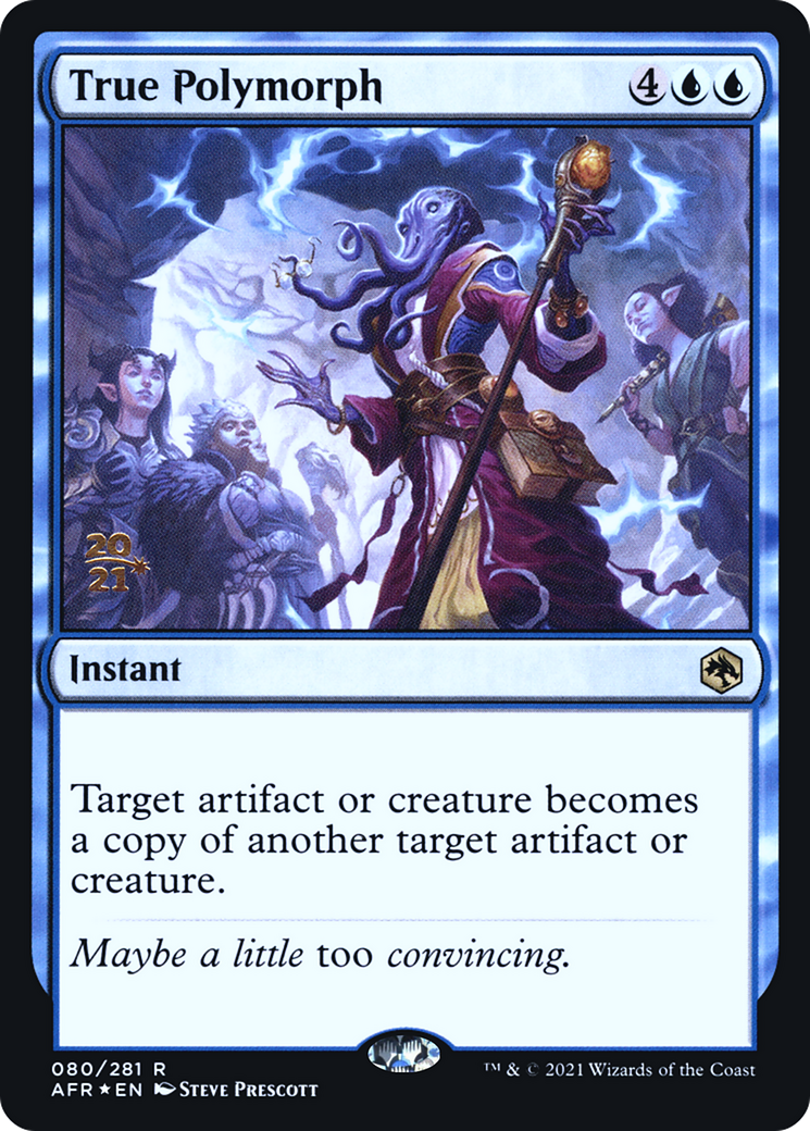 True Polymorph (PRE-080) [Adventures in the Forgotten Realms Promos] Foil MTG Single Wizards of the Coast