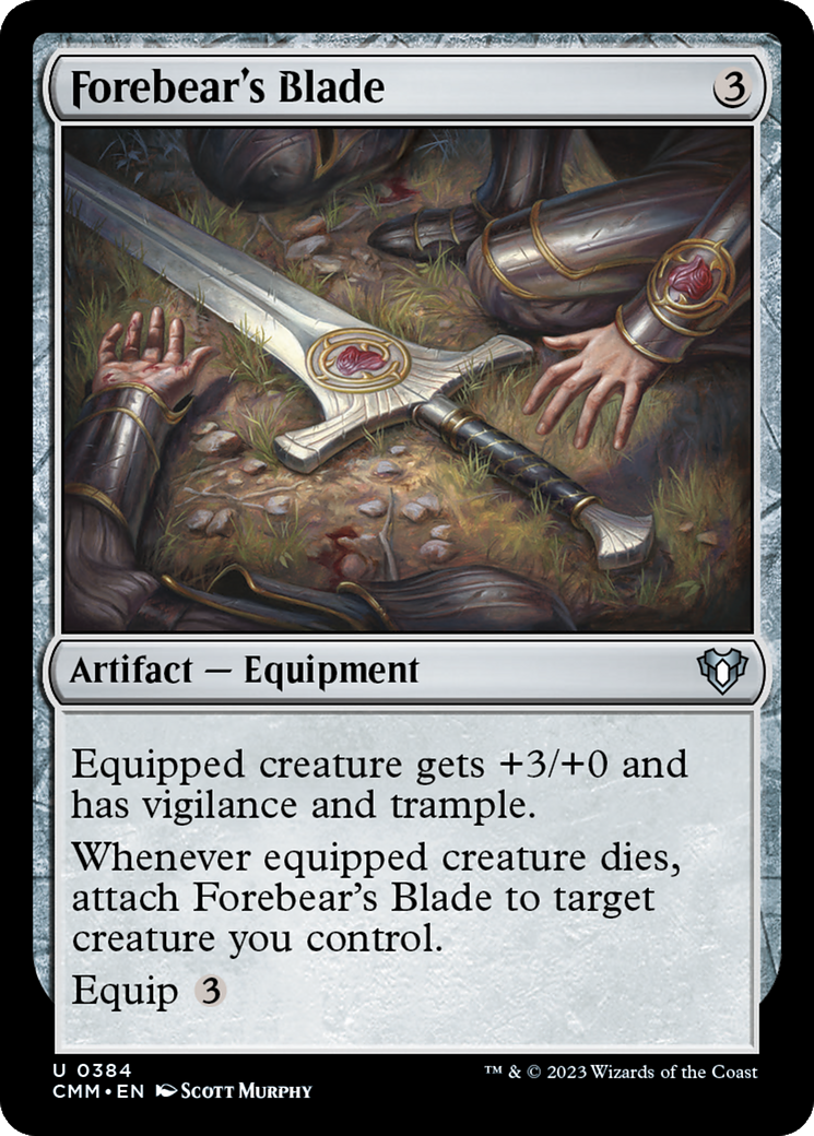 Forebear's Blade (CMM-384) [Commander Masters] MTG Single Wizards of the Coast