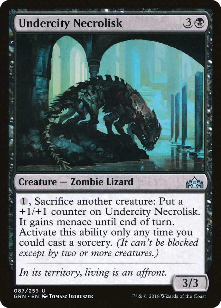 Undercity Necrolisk (GRN-087) [Guilds of Ravnica] Foil MTG Single Wizards of the Coast