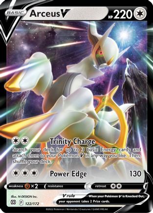Arceus V (122/172) - [SWSH: Brilliant Stars] Holofoil Pokemon Single Pokémon