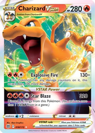 Charizard VSTAR (18/172) Holofoil [SWSH: Brilliant Stars] Pokemon Single Pokémon