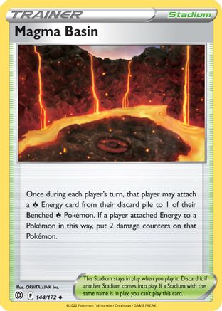 Magma Basin (144/172) Reverse Holofoil [SWSH: Brilliant Stars] Pokemon Single Pokémon