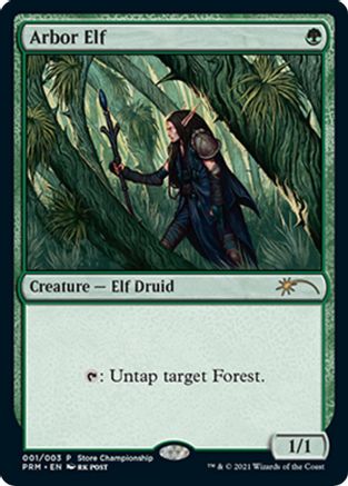 Arbor Elf (GAME-001) [Misc] Game Day & Store Championship Promos MTG Single Wizards of the Coast