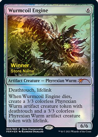 Wurmcoil Engine (Winner) (GAME-003) [Misc] Game Day & Store Championship Promos Foil MTG Single Wizards of the Coast