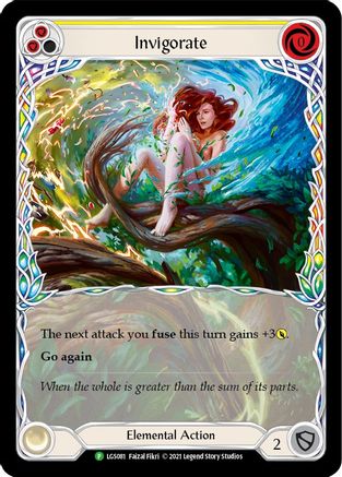 Invigorate (Yellow) [LGS081] (Promo)  Rainbow Foil Flesh And Blood Single Flesh And Blood   
