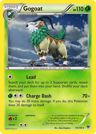 Gogoat - 19/146 (Cosmos Holo) () Holofoil [Misc: Blister Exclusives] Pokemon Single Pokémon