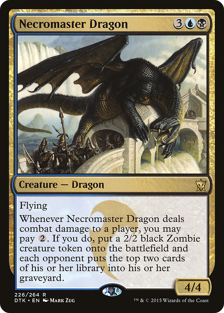 Necromaster Dragon (DTK-226) [Dragons of Tarkir] Foil MTG Single Wizards of the Coast