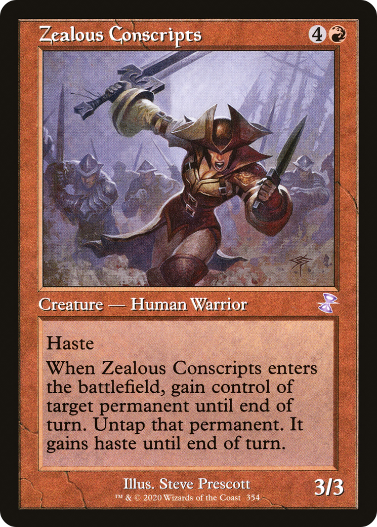 Zealous Conscripts (TSR-354) [Time Spiral Remastered] MTG Single Wizards of the Coast