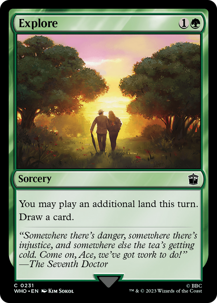 Explore (WHO-231) [Doctor Who] Foil MTG Single Wizards of the Coast