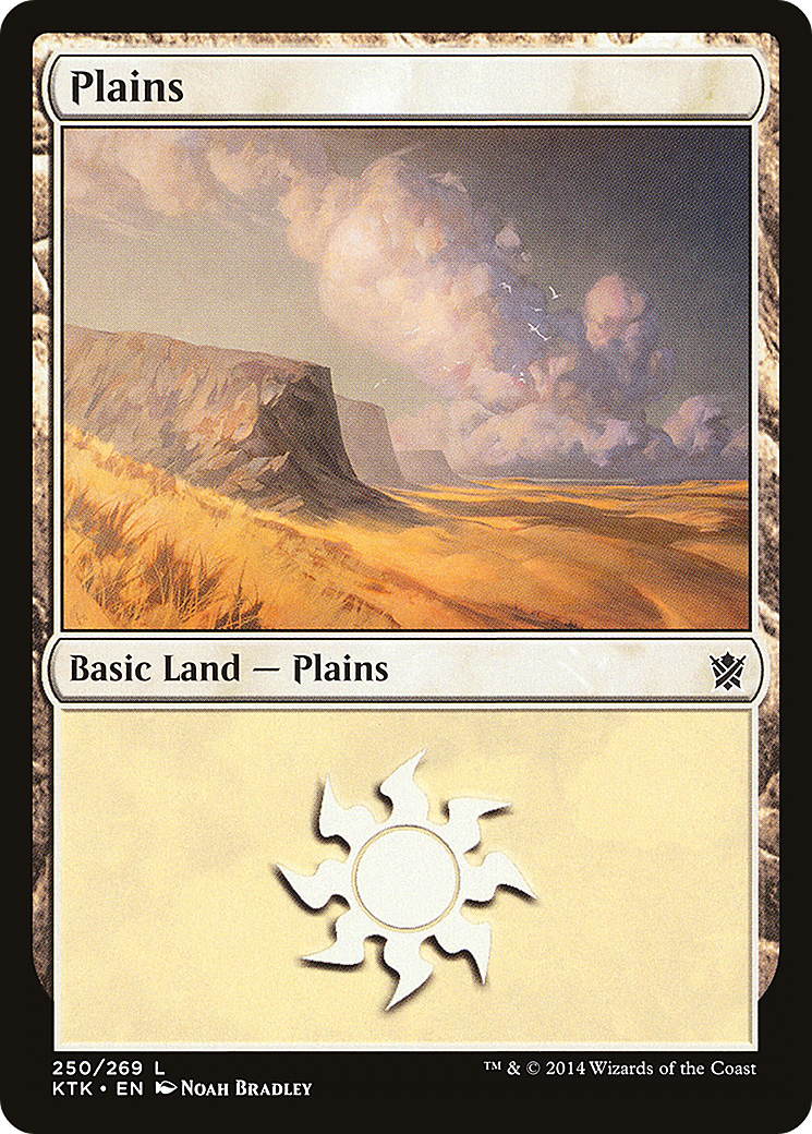 Plains (KTK-250) [Khans of Tarkir] Foil MTG Single Wizards of the Coast
