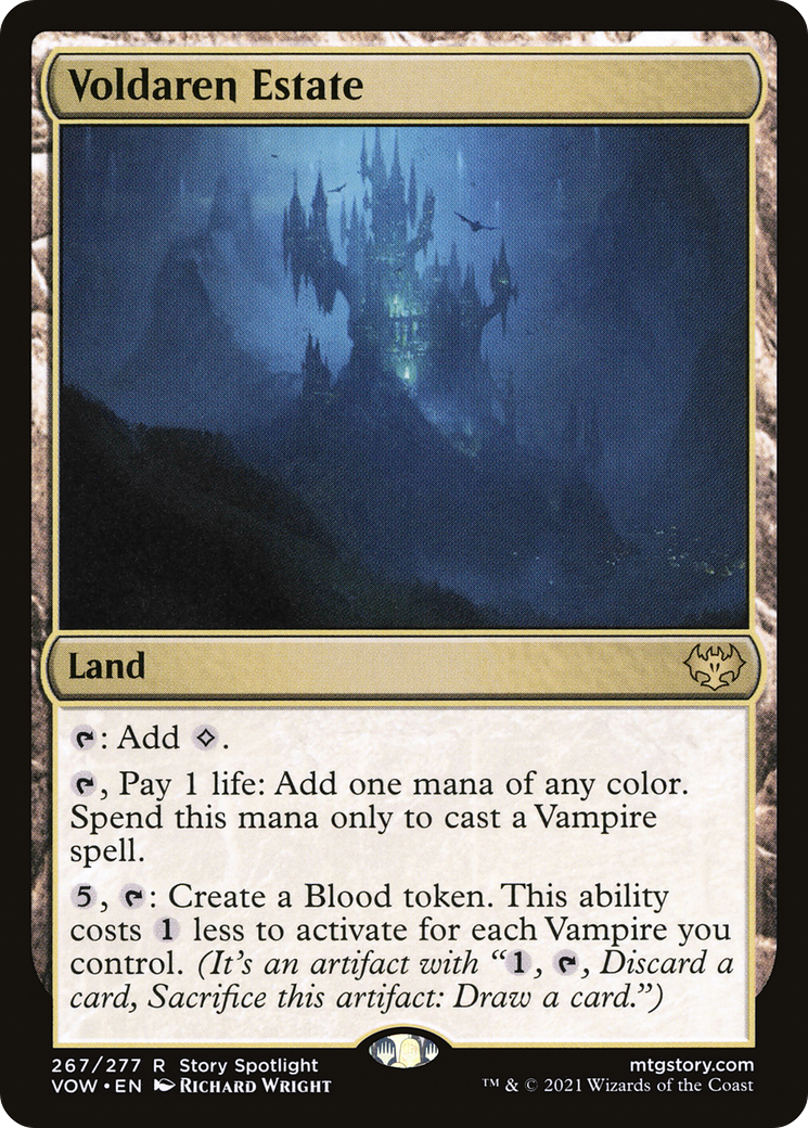 Voldaren Estate (VOW-267) [Innistrad: Crimson Vow] Foil MTG Single Wizards of the Coast