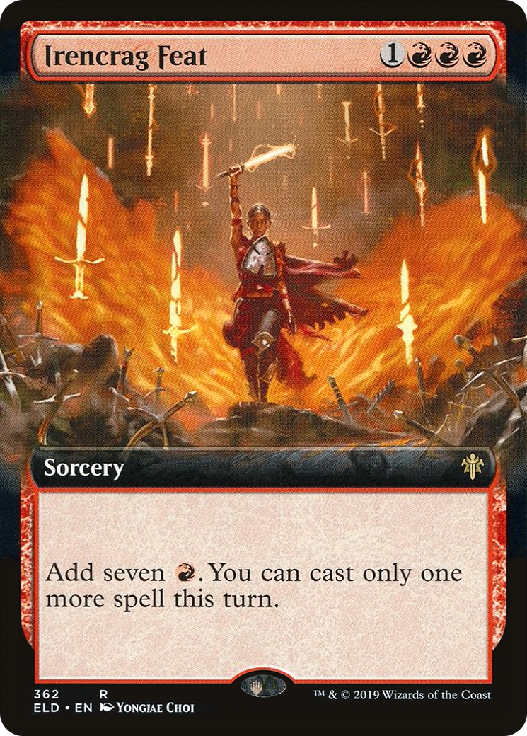 Irencrag Feat (ELD-362) [Throne of Eldraine] (Extended Art) Foil MTG Single Wizards of the Coast