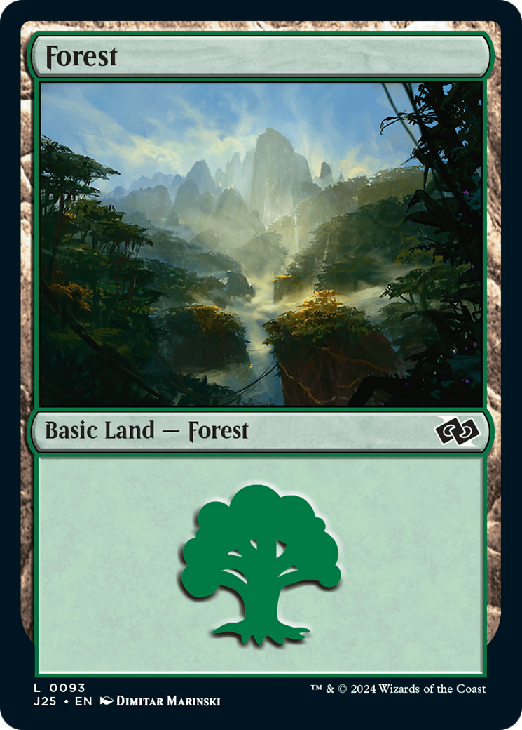 Forest (0093) (J25-093) [Foundations Jumpstart] MTG Single Wizards of the Coast